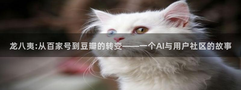 摩登7平台官方入口下载：龙八夷:从百家号到豆瓣的转变——一个AI与用户社区的故事